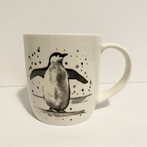Casa Signature Penguin Winter Design Coffee Tea Mug Cup White